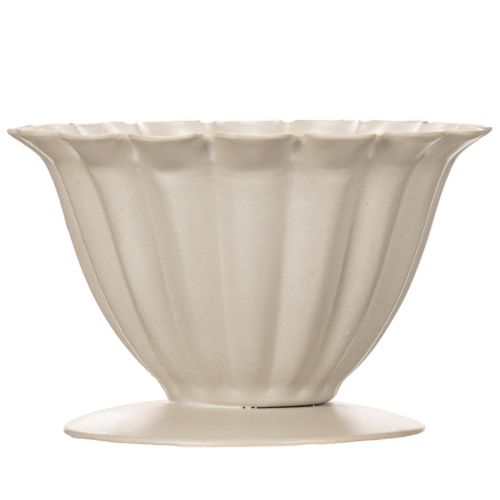 Cuenco, copa, cáliz floral, decoración color crema, 9 cm | Floristik24.es