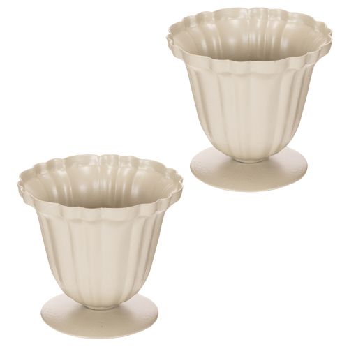 Cuenco decorativo, trofeo color crema, pequeño, 10 cm | Floristik24.es
