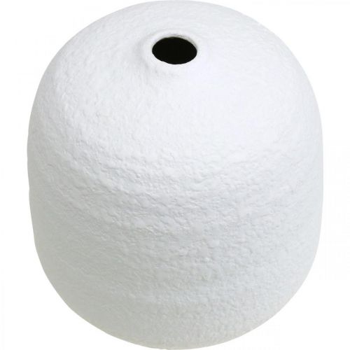 Floristik24 Jarrón de cerámica, jarrones decorativos blanco Ø15cm H14,5cm juego de 2