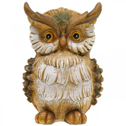 Artículo Búho decorativo figura decorativa pintada a mano otoño poliresina decorativa H14cm