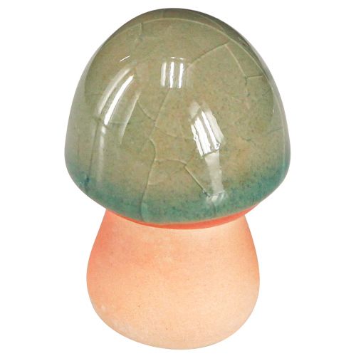 Artículo Decoración de setas de cerámica marrón verde azul decoración de cerámica Ø4/5cm 6 piezas