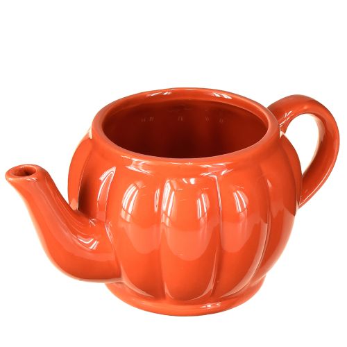 Floristik24 Maceta de cerámica tetera naranja surtida 21,5×13×10cm 2 uds