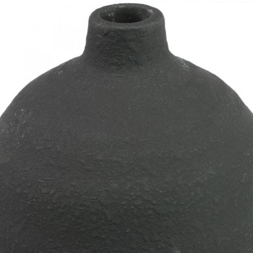 Floristik24 Florero de cerámica Black Deco Florero Florero de piso Ø18cm H48cm