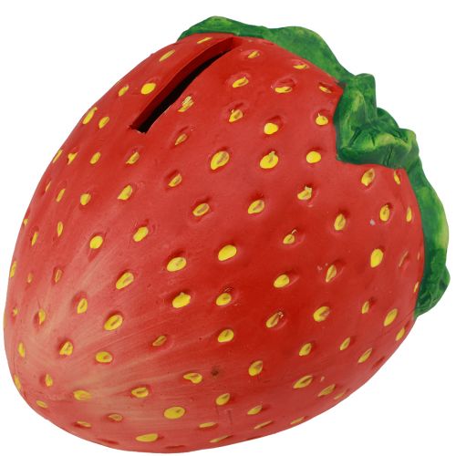 Floristik24 Hucha cerámica decoración fresa 17×13,5×13,5cm