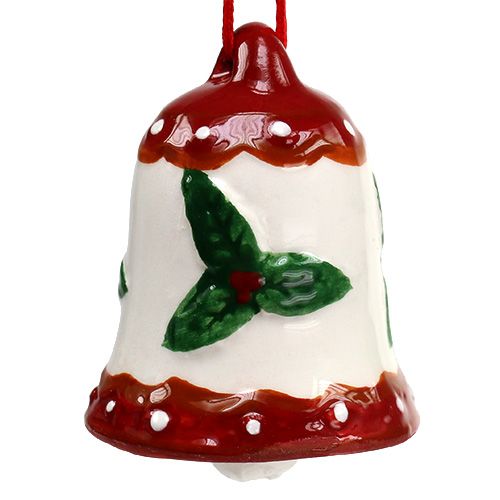 Floristik24 Campana de cerámica para colgar 5cm de colores 3pcs