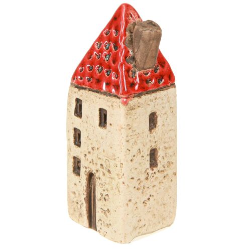 Floristik24 Casitas de cerámica, pequeñas casas decorativas, decoración de otoño, H8cm, 6 piezas