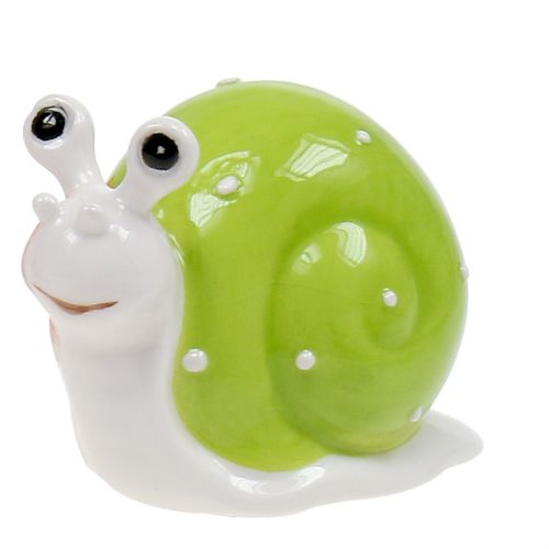 Floristik24 Caracol de cerámica 6.5cm - 7.5cm verde, naranja, rojo 6pcs