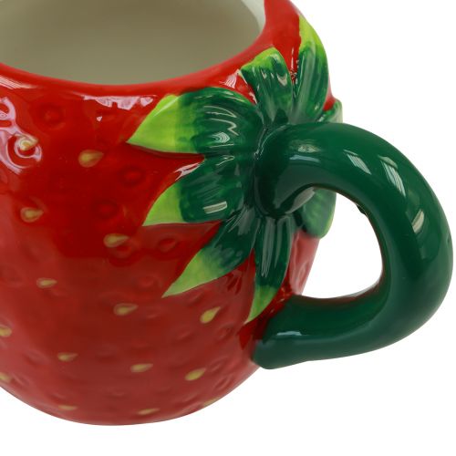 Artículo Vaso ceramica fresa para plantar 10cm Ø6,5cm