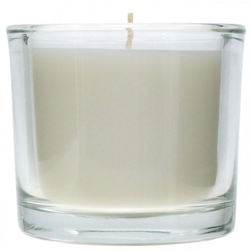 Floristik24 Vela en tarro de cristal vela de cera blanca Ø9cm H8cm