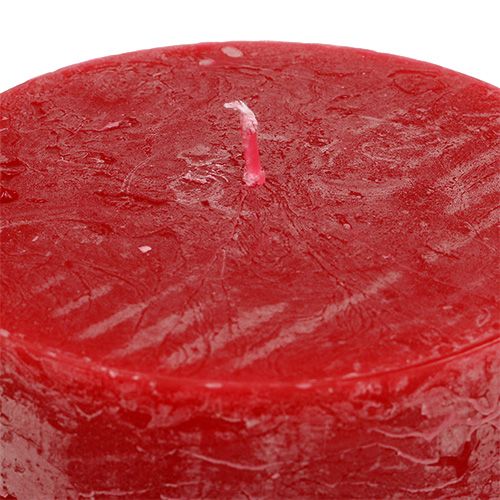 Floristik24 Vela roja 100mm x 150mm teñida 4pcs