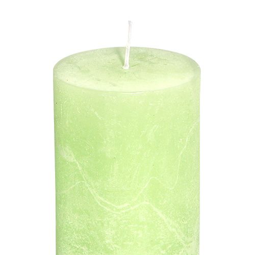 Artículo Vela verde lima unicolor 60mm x 80mm 4 piezas