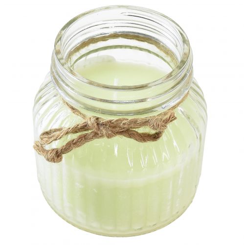 Artículo Vela perfumada en vaso citronela corcho verde manzana Al. 11,5 cm
