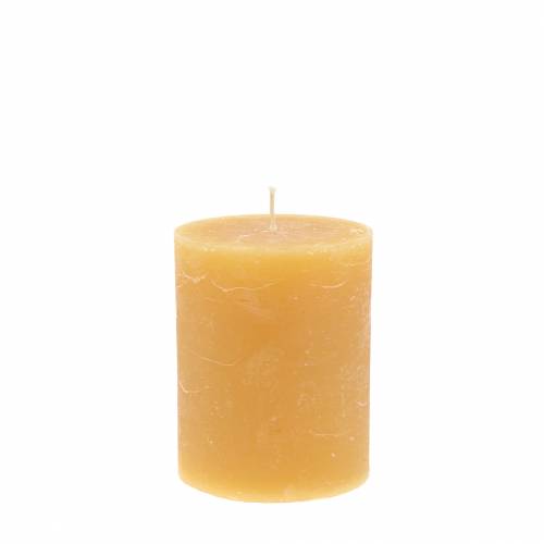 Artículo Velas de colores lisos colores miel 70×80mm 4ud