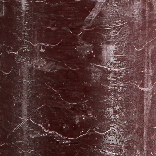 Artículo Velas Velas de pilar burdeos color liso 85x200mm 2 piezas