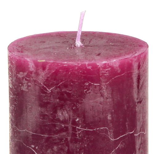 Artículo Velas Velas De Pilar Pink Berry 3 Colores 60x80mm 12uds