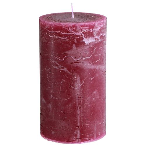 Artículo Velas coloreadas a través de velas de pilar Berry 85×150mm 2 piezas
