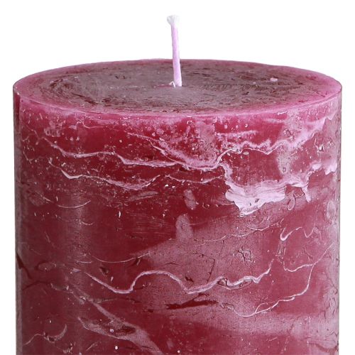 Artículo Velas coloreadas a través de velas de pilar Berry 85×150mm 2 piezas