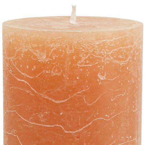 Artículo Velas de colores lisos Naranja Melocotón Varios tamaños