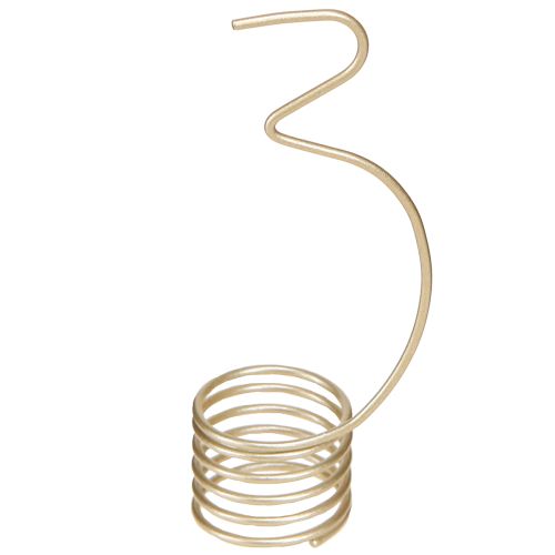 Floristik24 Vela decorativa de Adviento con números 1-4 en metal dorado mate H10cm 4 uds.