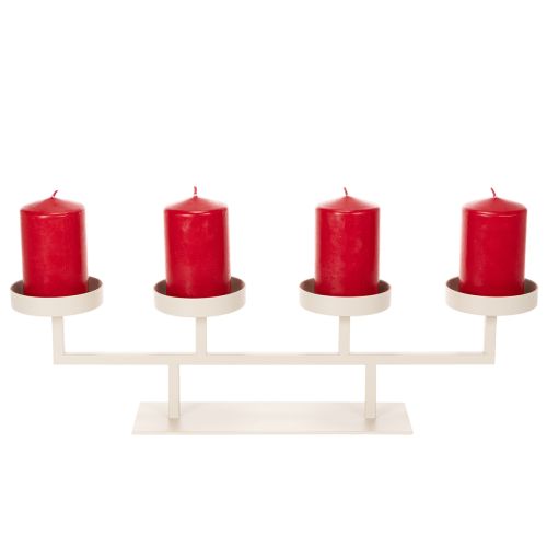 Candelabro moderno con cuatro platos para velas, 47 cm. | Floristik24.es