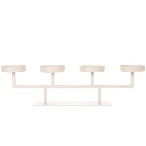 Candelabro moderno con cuatro platos para velas, 47 cm. | Floristik24.es