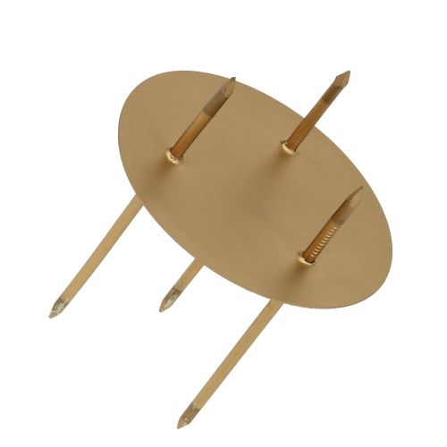 Floristik24 Candelero Ø5cm dorado mate 4pcs