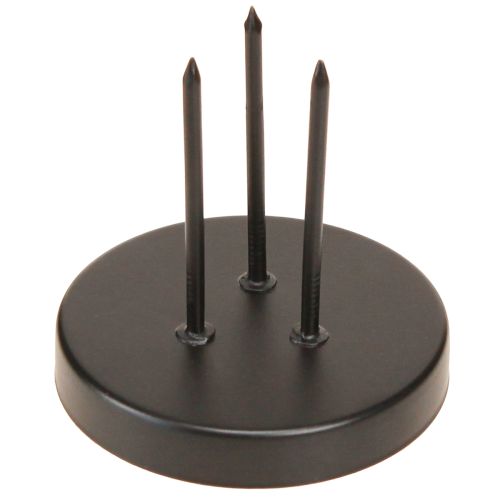 Artículo Portavelas Corona de Adviento metal negro mate Ø8cm 4 uds