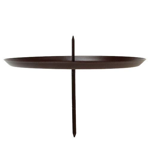 Artículo Portavelas marrón Ø7cm 4 piezas