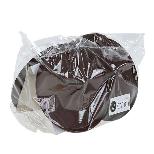 Artículo Portavelas marrón Ø7cm 4 piezas