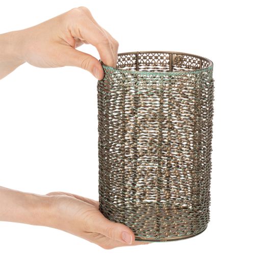 Portavelas metálicos para velas pequeñas, Ø8/10/13 cm, juego de 3 | Floristik24.es