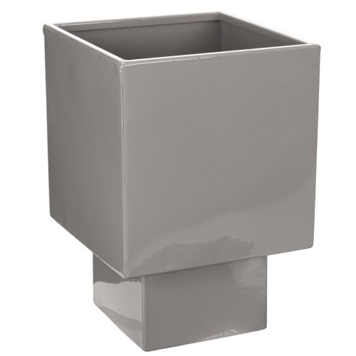 Maceta cúbica gris con base para decoración moderna, 22 cm comprar | Floristik24.es