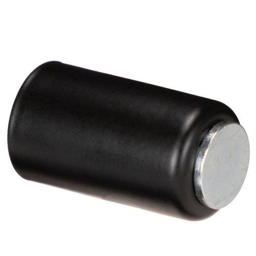 Portavelas magnético redondo, negro mate, para velas cónicas de 25 mm, 4 unidades. | Floristik24.es