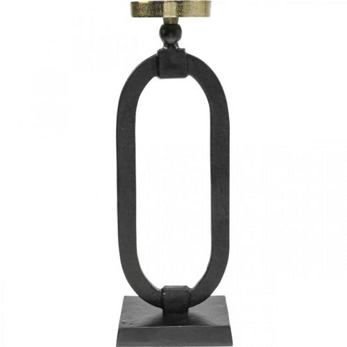 Artículo Candelero oro negro hierro fundido decorativo Ø10.5cm 46cm