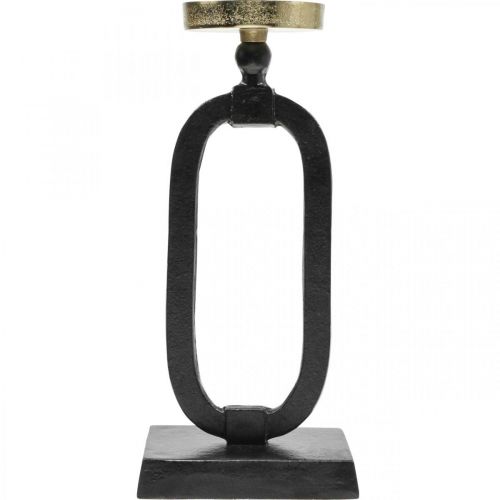 Artículo Candelabro hierro fundido decorativo oro negro Ø10.5cm 36cm