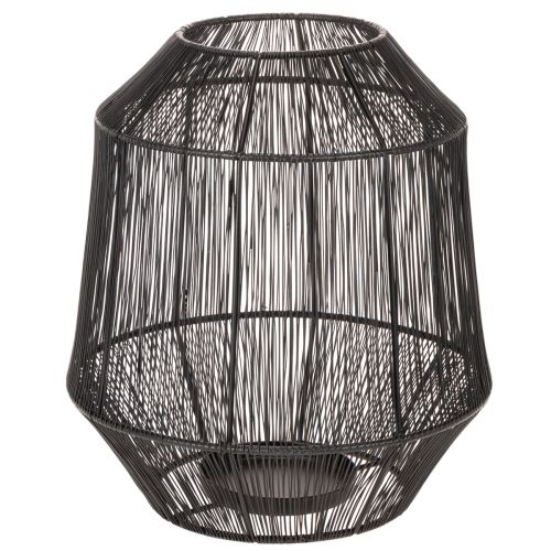 Portavelas negro, farol decorativo, cesta de alambre, Ø24cm, H28cm comprar | Floristik24.es