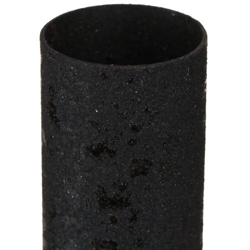 Artículo Portavelas velas con mandril metal negro Ø23mm 4ud