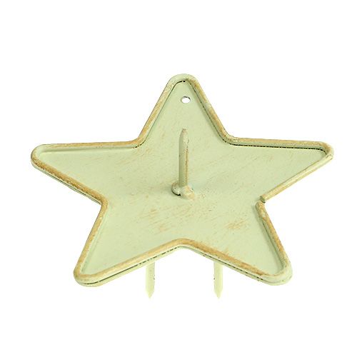 Floristik24 Portavelas estrella para pegar crema 9cm