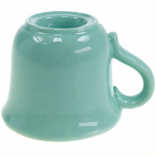 Floristik24 Vaso portavelas Ø7.5cm H6cm verde 3pcs