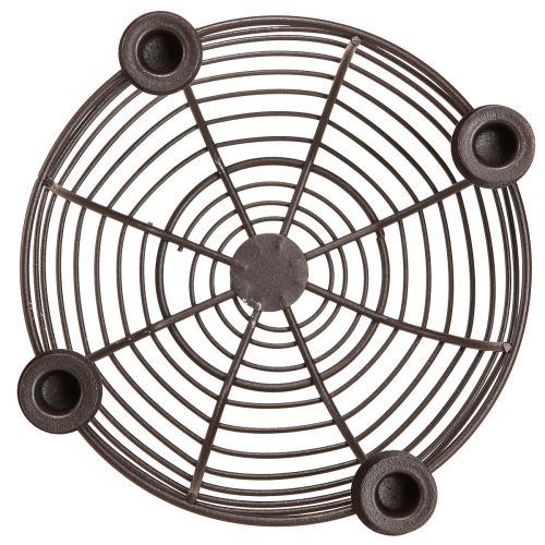 Artículo Portavelas para 4 velas cuenco decorativo metal marrón Ø14cm