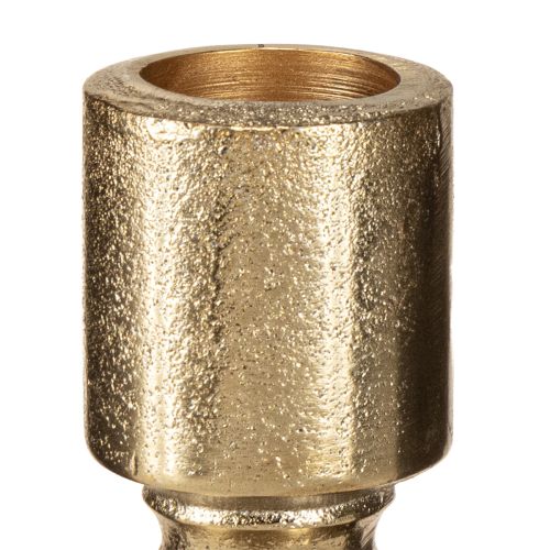 Artículo Candelabro para botellas de metal aspecto antiguo dorado claro H15cm