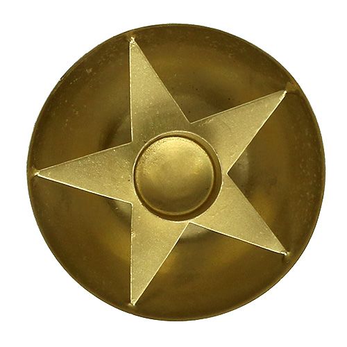 Floristik24 Portavelas para velas cónicas dorado Ø8cm H5cm