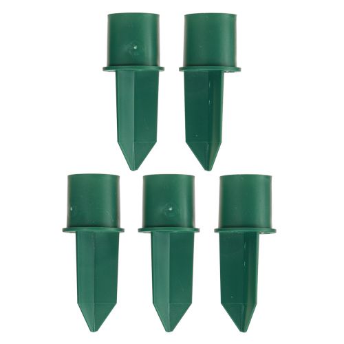 Artículo Portavelas para velas de palo plástico verde Ø2,2cm 5 piezas