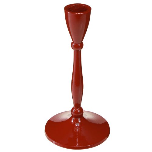 Candelabro para velas cónicas Candelabro cónico Rojo H17cm