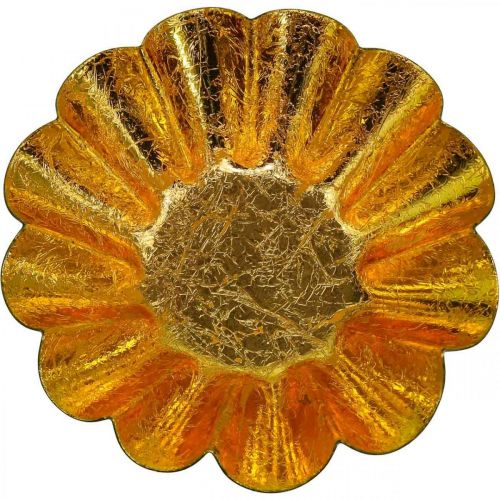 Artículo Portavelas de Navidad, decoración navideña, molde para hornear negro dorado, Ø12 cm, 2 unidades