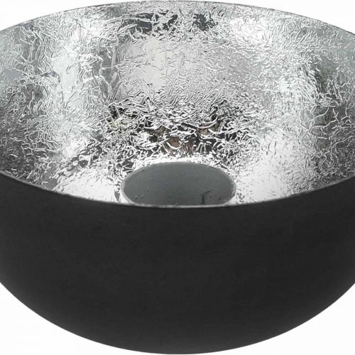 Artículo Candelero Black Silver Stick candelero Ø10cm H5cm