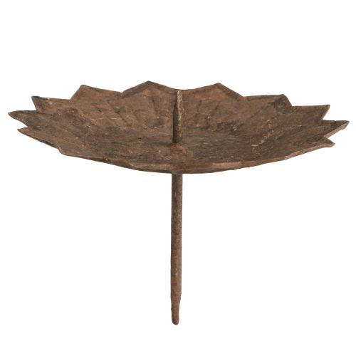 Floristik24 Portavelas enchufable Ø11cm H8cm efecto óxido 4ud