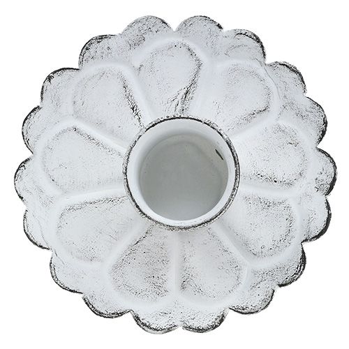 Floristik24 Portavelas para pegar blanco Ø8cm H11cm
