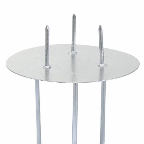 Floristik24 Candelabro para pegar plata Ø6,5cm 12uds