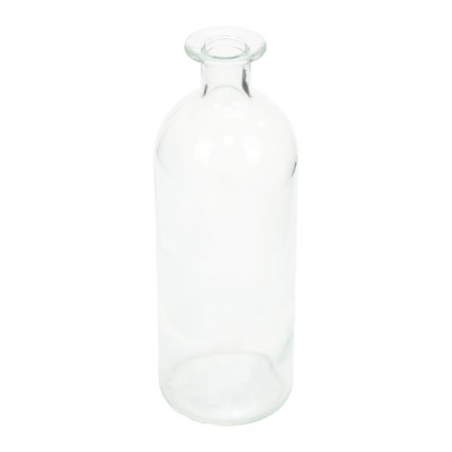 Artículo Portavelas botellas decorativas mini jarrones vidrio transparente H19,5cm 6 piezas