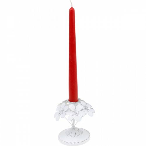 Floristik24 Decoraciones de primavera, candelabros de metal con flores, decoraciones de boda, candelabros, decoraciones de mesa